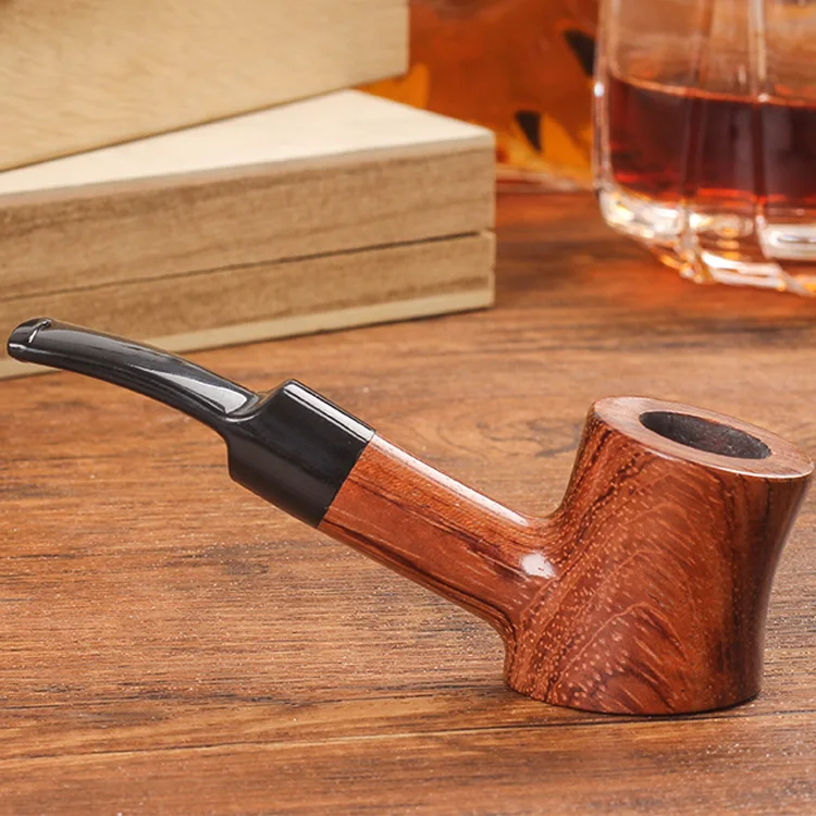 

Маленькая трубка для табака из массива красного дерева, портативный ручной горшок для табака, специальный набор для курения для мужчин, тру...