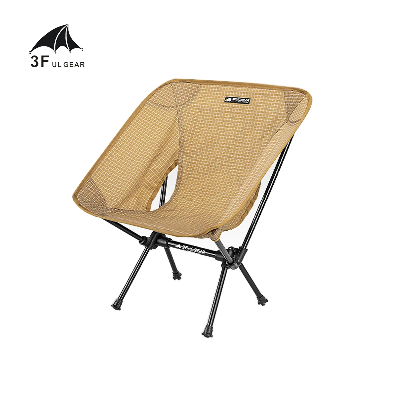 저렴한 3F UL 기어 캠핑 초경량 알루미늄 접이식 낚시 비치 의자, 접이식 여행 휴대용 야외 바베큐 의자