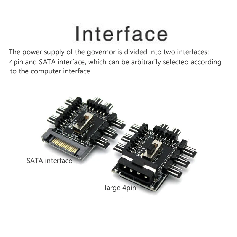 Разветвитель кулера устройство для охлаждения компьютера Sata Molex кабель майнинга