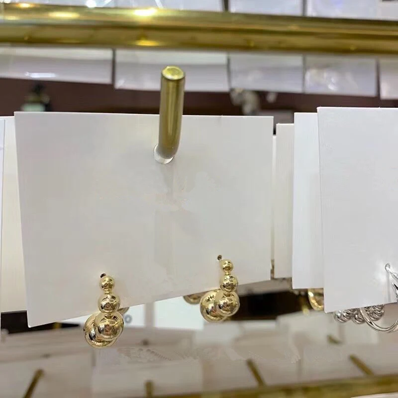 Металлические большие и маленькие серьги кольца с шариком из сплава круглые