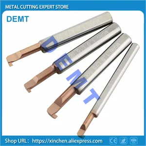 CNC машина для нарезания канавок в нож, 1 мм 1,5 мм 2 мм общий Карбид токарного станка, малого диаметра отверстия инструмент, высокое качество Новые нано-покрытие HRC60 градусов