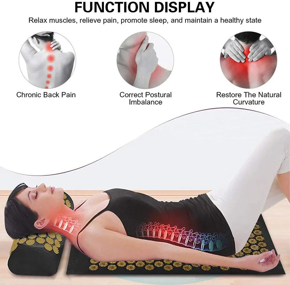 Акупунктурный Массажный коврик KoKossi акупрессурный для снятия стресса боли в