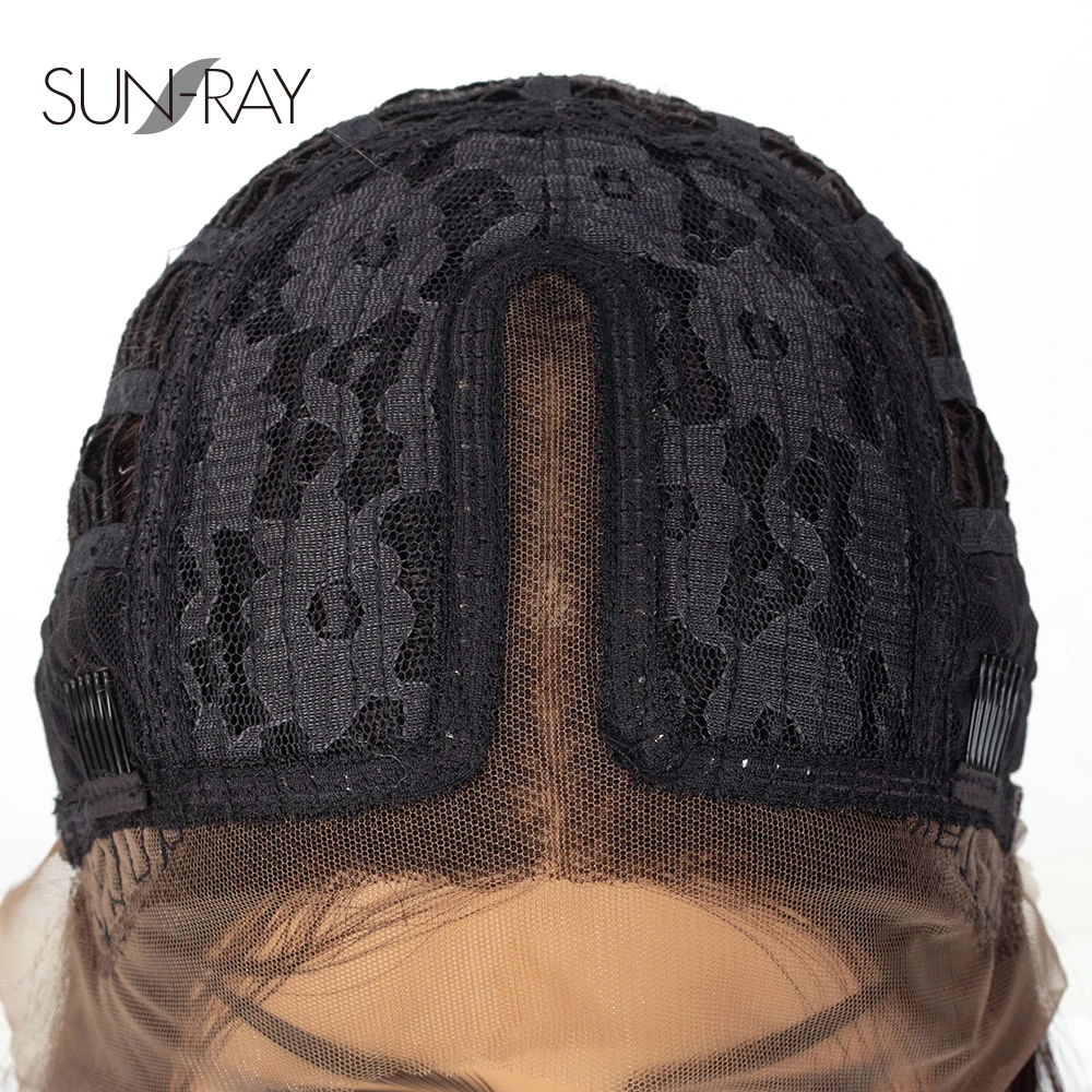 Предварительно выщипанная линия волос 150% плотность глубокая часть боб парик из