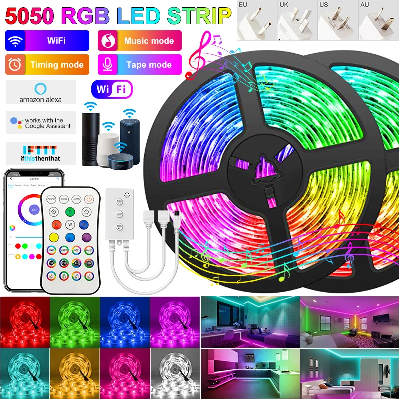 Светодиодная ленсветильник 5 30 м RGB 5050 Wi Fi|Светодиодные ленты| |