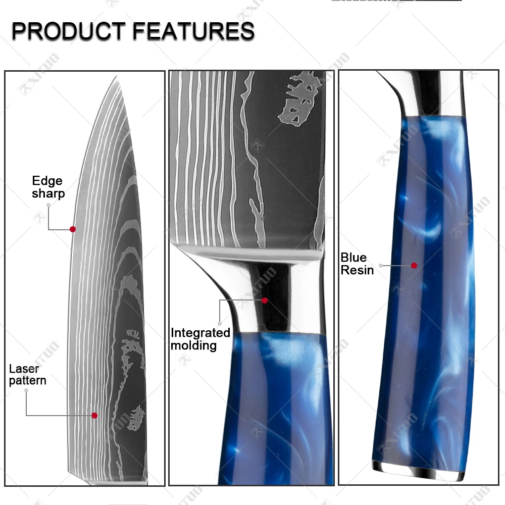 Нож шеф-повара из нержавеющей стали 8 дюймов | Дом и сад