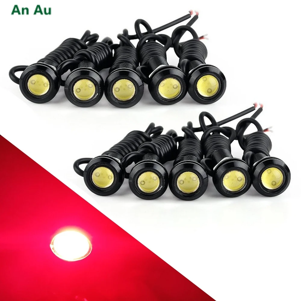 

10 шт., Автомобильные светодиодные лампы «Орлиный глаз», 12 В, 23 мм