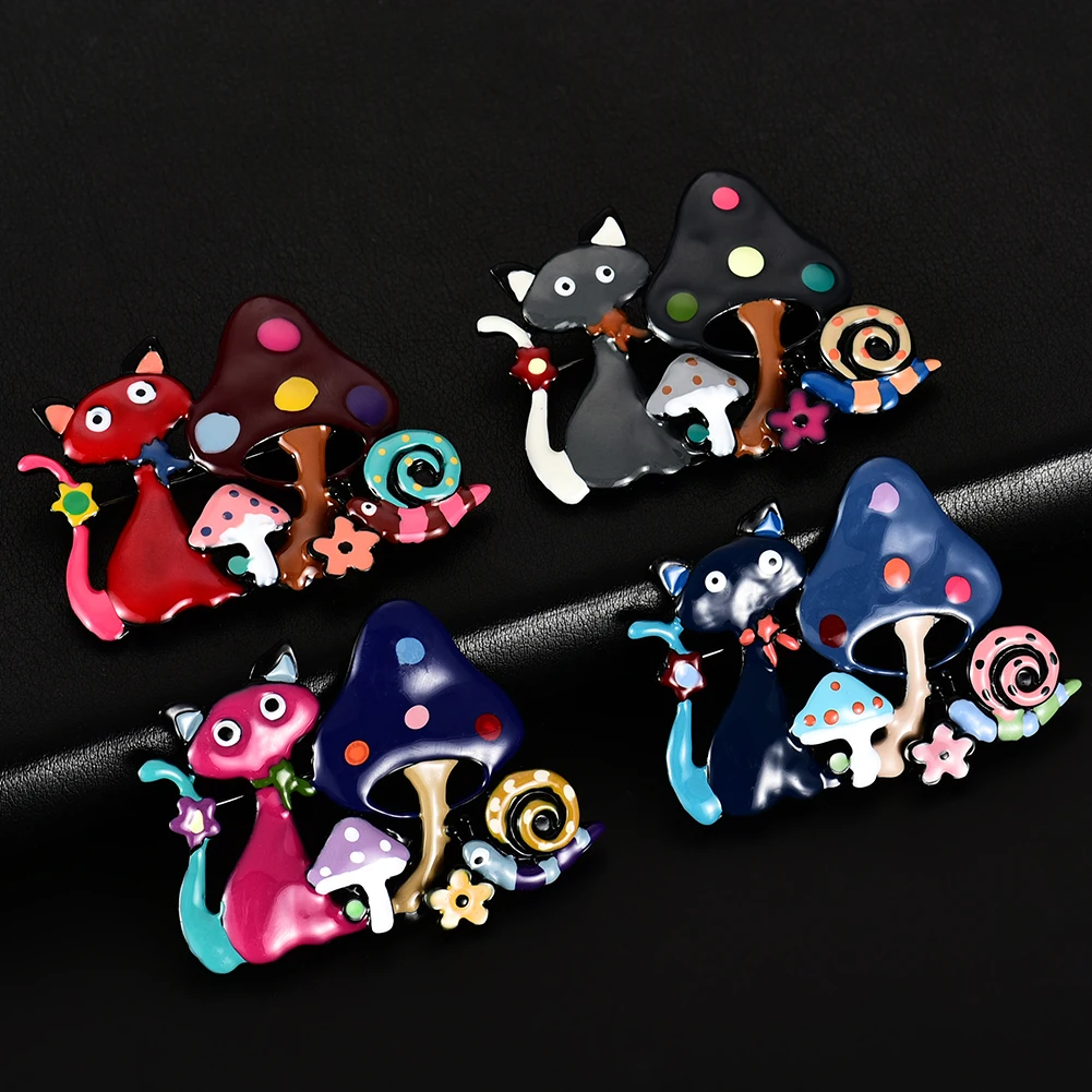 Cring Coco товары в Короткие поставки loveless Cat гриб Улитка Броши джинсовая рубашка