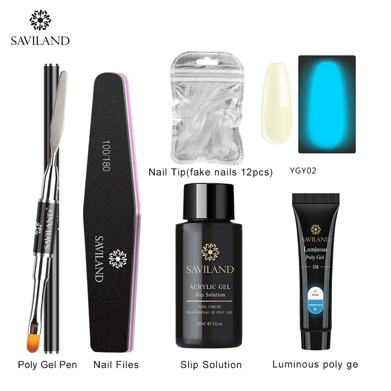 15g Poly Gel Kit Soak off 4 шт./компл. поли набор гелевых УФ Акрил строитель поли-гель, быстро сохнут, дизайн ногтей Pro с длинным натуральных ногтей Жесткий Гель-лак - Цвет: 15g Poly Gel Kit
