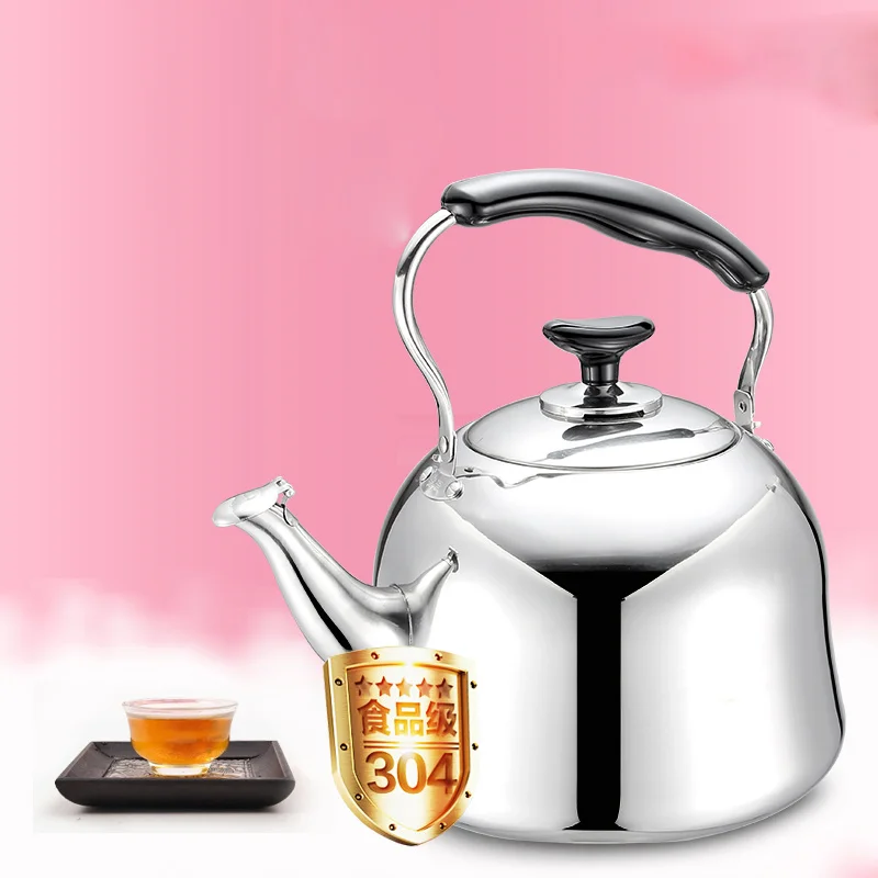 

Thick Food Grade Stainless Steel Kettle Gas Gas Whistle Kettle Induction Cooker Large Capacity Kettle Camping Electric Kettle