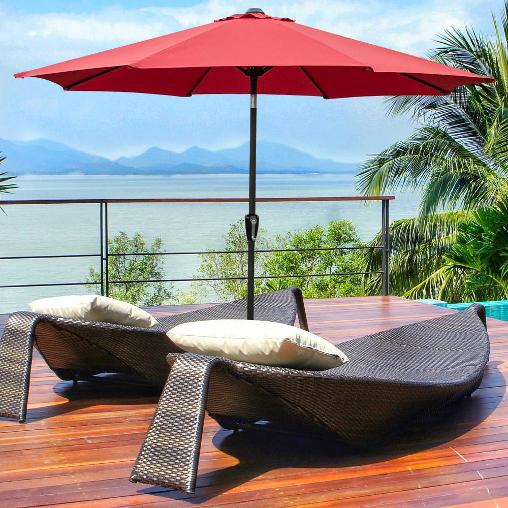 

2.7M Patio Umbrellas Outdoor Camping Tents With Movable Umbrella Frame Garden Sun Shade Sail Weatherproof Cantilever sunshades