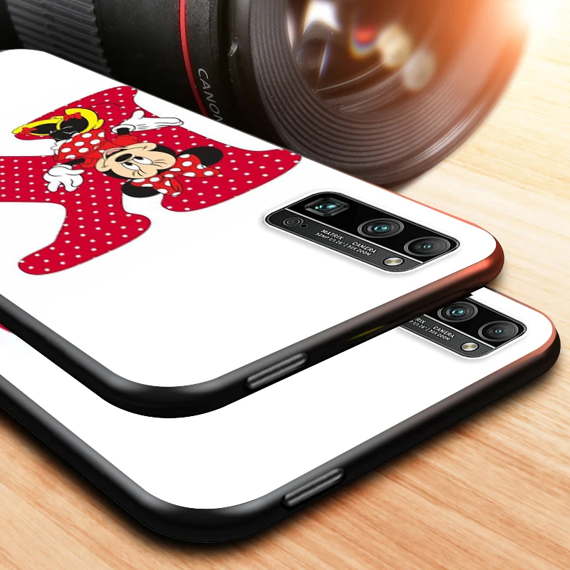 

Disney Mickey Mouse Fashion Letter for Honor V30 30 30S 30i 20 20S 20i 10 10i 10X X10 9 9A 9X Lite Pro Black Phone Case