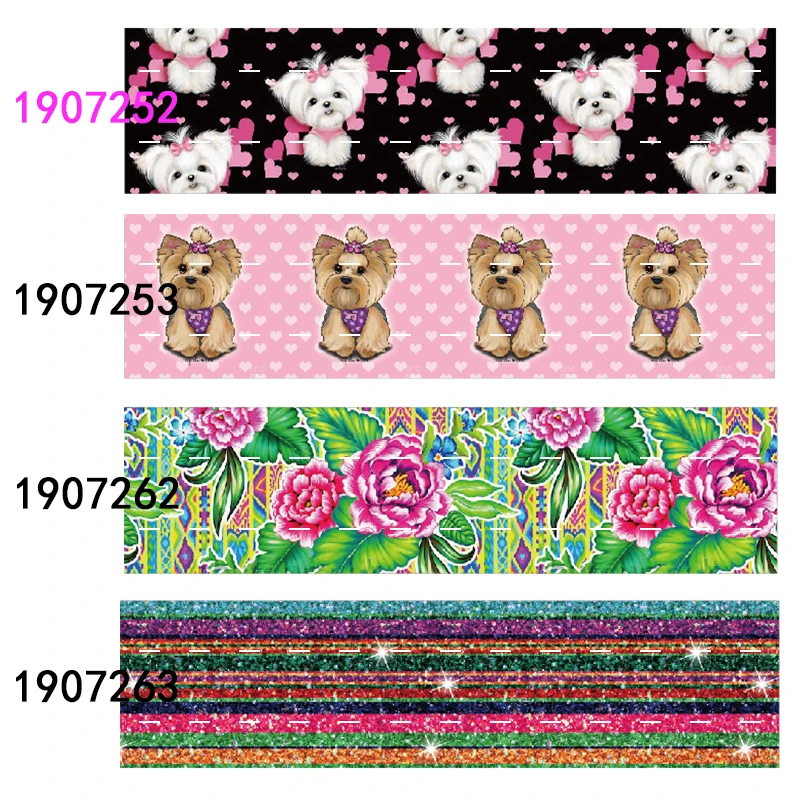Wholesale price 2.5cm 50 yards logo and cartoon printed elastic ribbon