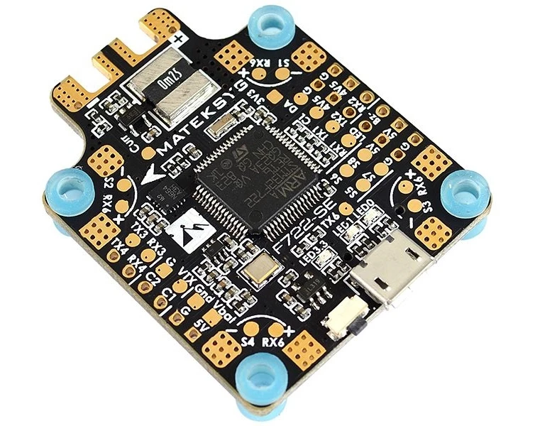 

Matek System F722-SE F7 Dual Gryo Flight Controller Built-in PDB OSD 5V/2A BEC Current Sensor for FPV RC Racing Drone parts