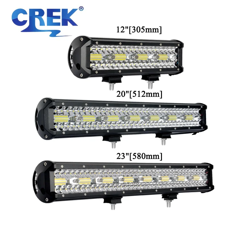 CREK 12 21 23 28 &quotдюймов 12V 24V светильник трактор светодиодный бар Водонепроницаемый