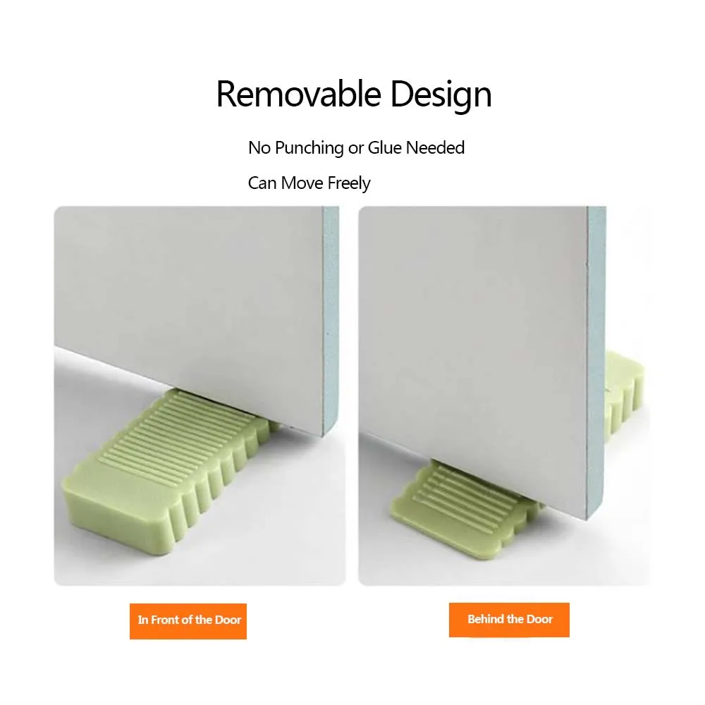 

1Pcs Creative safety door stop Silicone anti-skid, windproof Door stop/Door top/Door stop Door rear retainer Anti-collision Stop