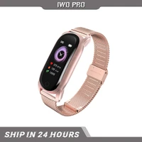 iwo pro new funny yh6 smart wristband 2021 women smart bracelet fitness tracker for android ios long standbysmart watch