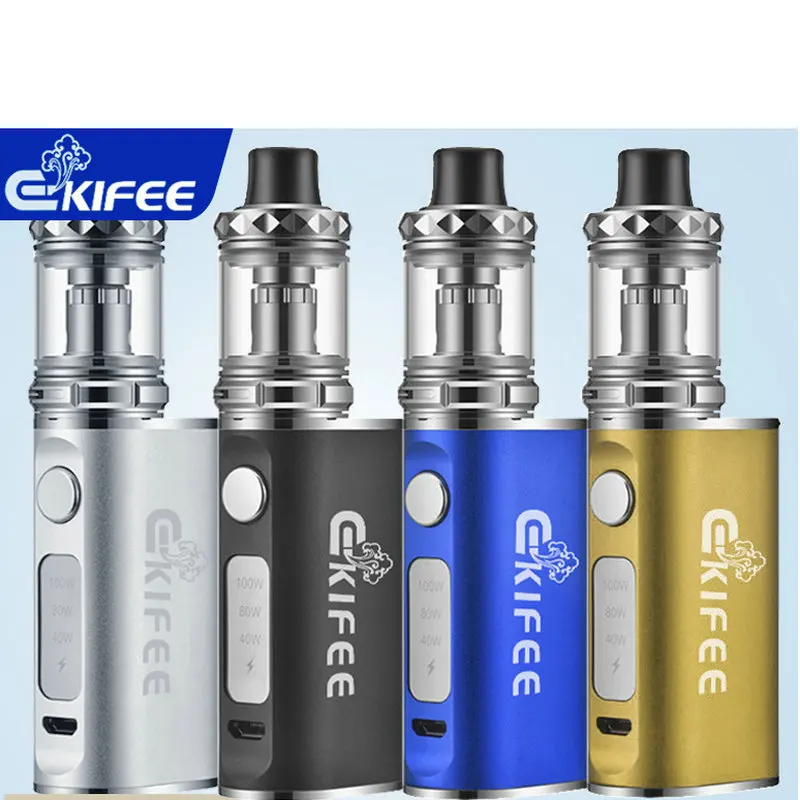 Ekifee 100 Вт мод стартовый набор 510 нить дым 3 0 мл Atomizer емкость для жидкости 2000 мАч