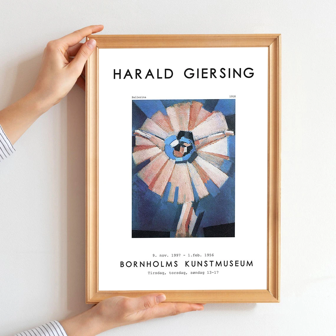 Плакат с балериной принт Harald Giersing датский художник Датский дизайн плакат в