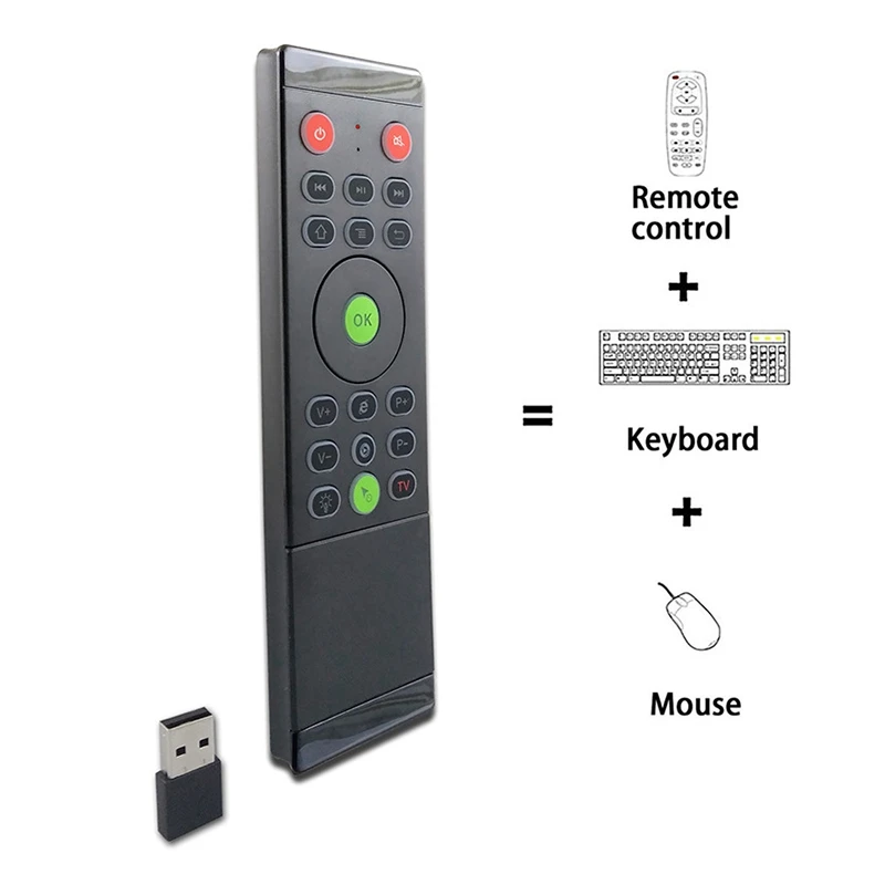 Handheld TZ16 Air Mouse 2.4GHz Wireless Double-Side Learning Sensor Gyro Touchpad Remote Control with Voice | Электроника
