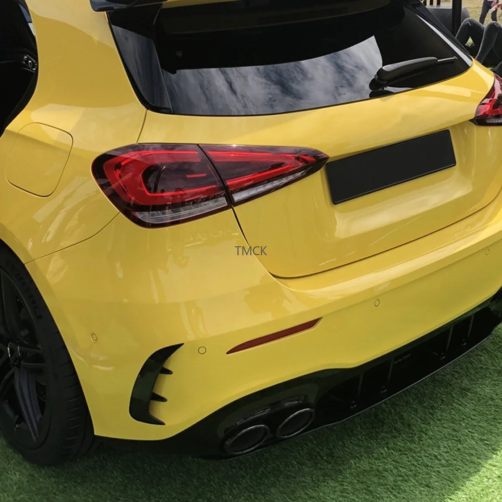 Для хэтчбека Mercedes Benz A Class W177 A180 A200 A220 A250 A35 2019 + наклейки на крышку заднего бампера и