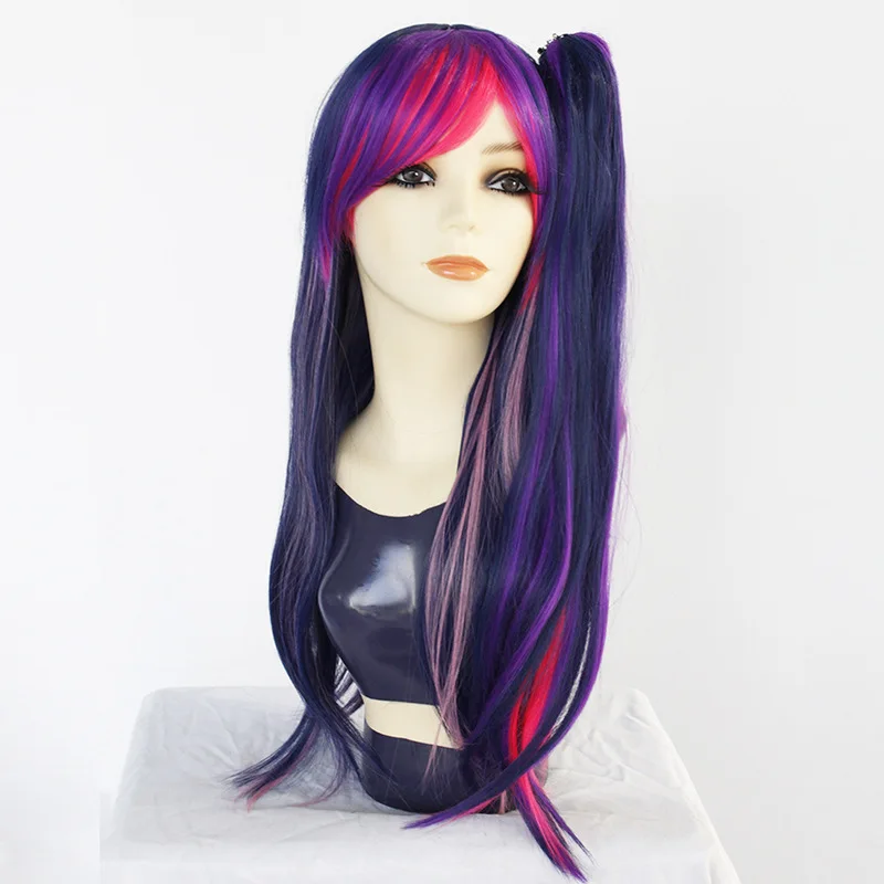 2020 Новый Фиолетовый парик для косплея градиент Маленький Пони Головные уборы