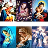 tapb virgin mary kids diy painting by numbers adults for drawing on canvas coloring by numbers home wall art number decor
