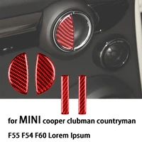 4pcs carbon fiber car interior pull handle sticker for mini cooper clubman countryman f55 f54 f60 car door decoration stickers