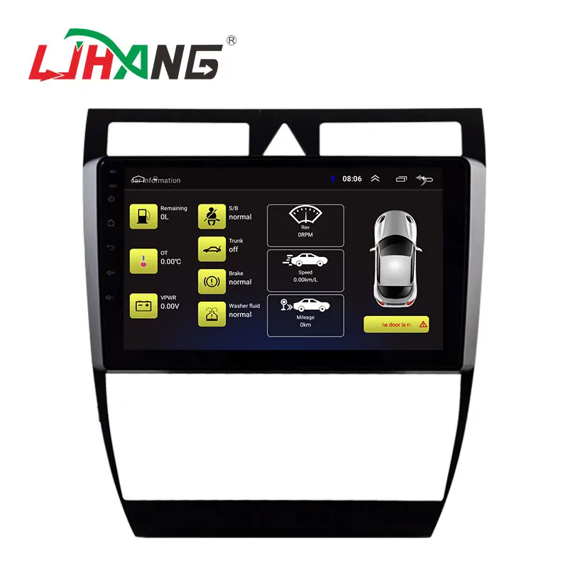 LJHANG Car Multimedia Player Android 10 For Audi A6 S6 RS6 GPS Navigation Radio Stereo WIFI Headunit RDS Automotive Video FM | Автомобили