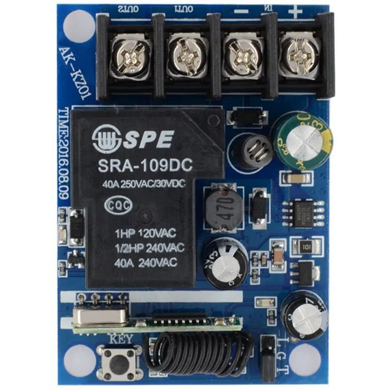 12V Remote Control Switch 40A Power Radio Controller Wireless RF Receiver 3000W 433Mhz | Электроника