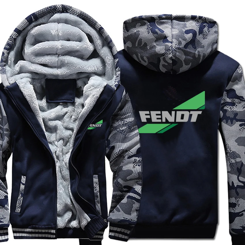 Fendt толстовки Зимний камуфляжный чехол куртка Мужская Утепленная флисовая Fendt толстовки - Цвет: As picture