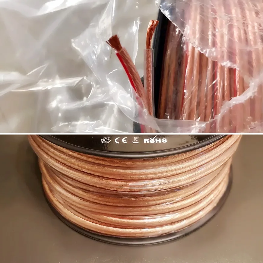 Abay DIY кабель громкоговорителя Hi-Fi линейный аудио бескислородный медный для