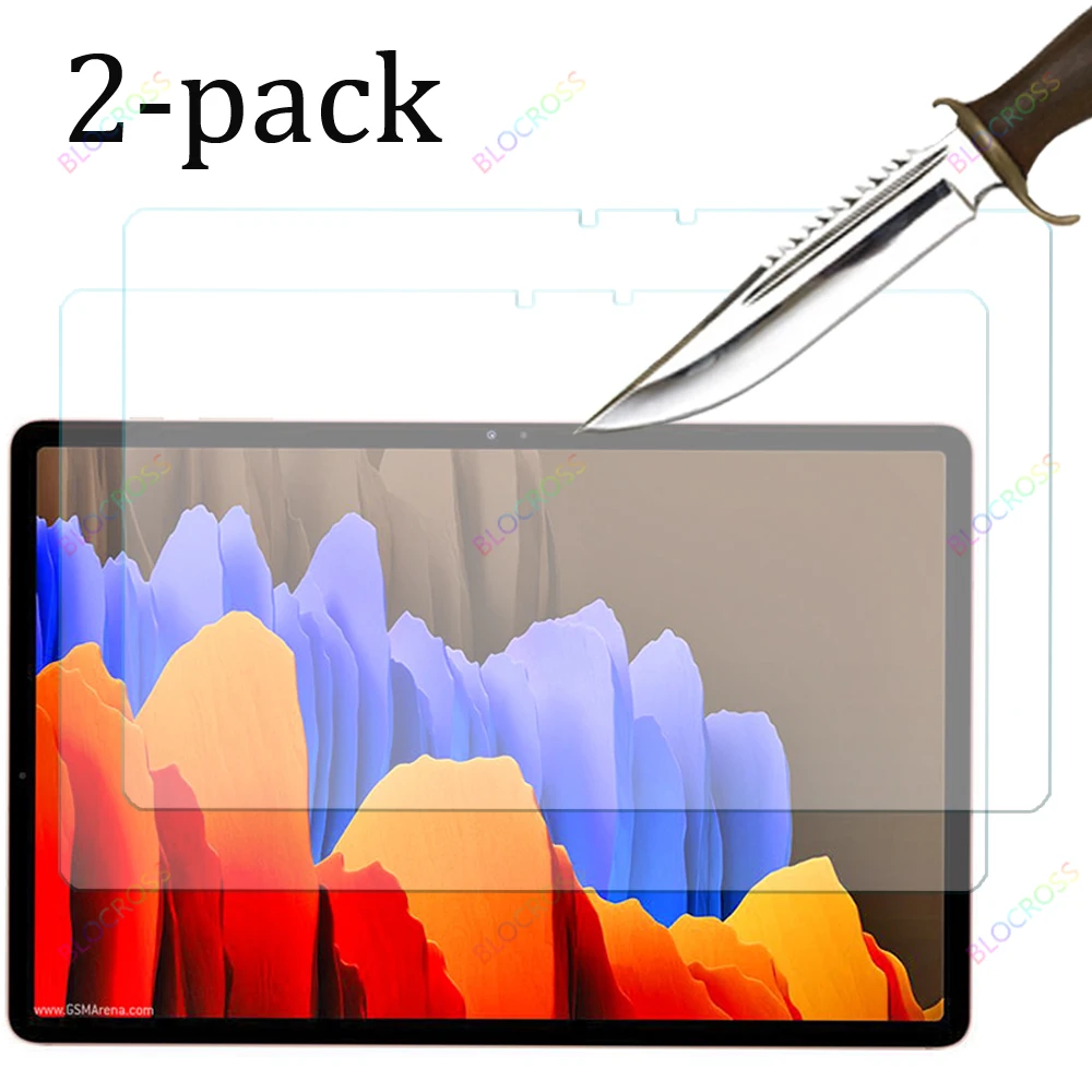 2 упаковки, ультрапрозрачное закаленное стекло для защиты экрана для Samsung Galaxy Tab S7 11 SM-T870/T875 T870 T875, защитная пленка 9H 2.5D