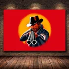 Игровой плакат Red Dead Redemption 2, холст, настенная живопись, Декоративная Настенная картина для гостиной