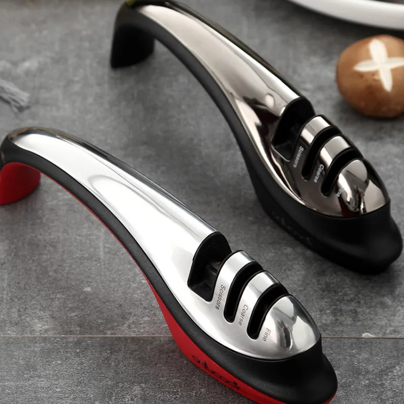 

Stainless Steel Knife Sharpener Diamond Coated Sharpener Professional Sharpener Afilador De Brocas Kitchen Gadgets New DA60MDQ