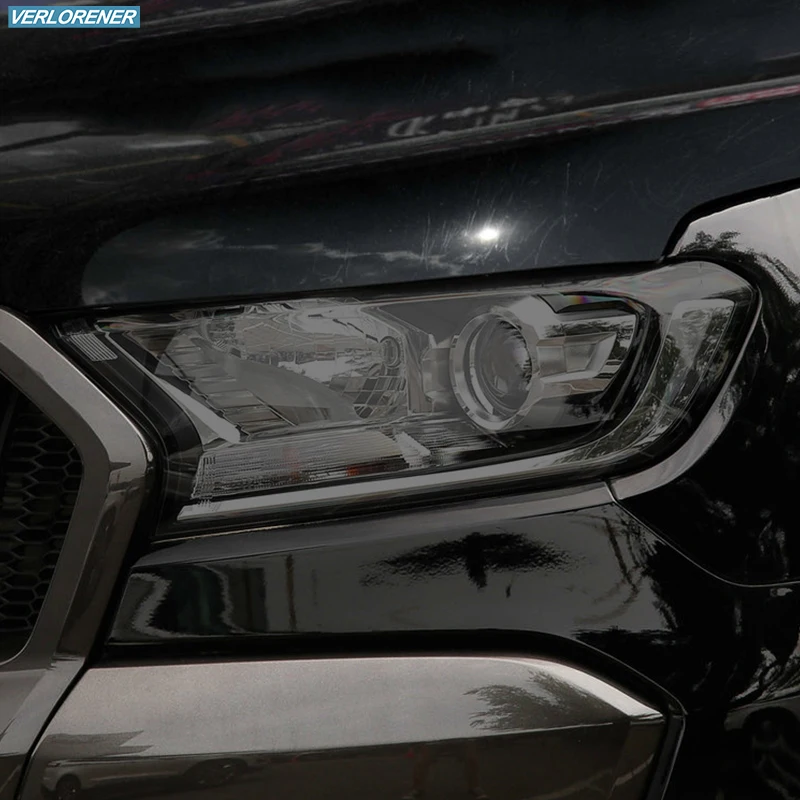 2 шт. Защитная пленка для автомобильных фар дымчатый черный Оттенок Виниловая