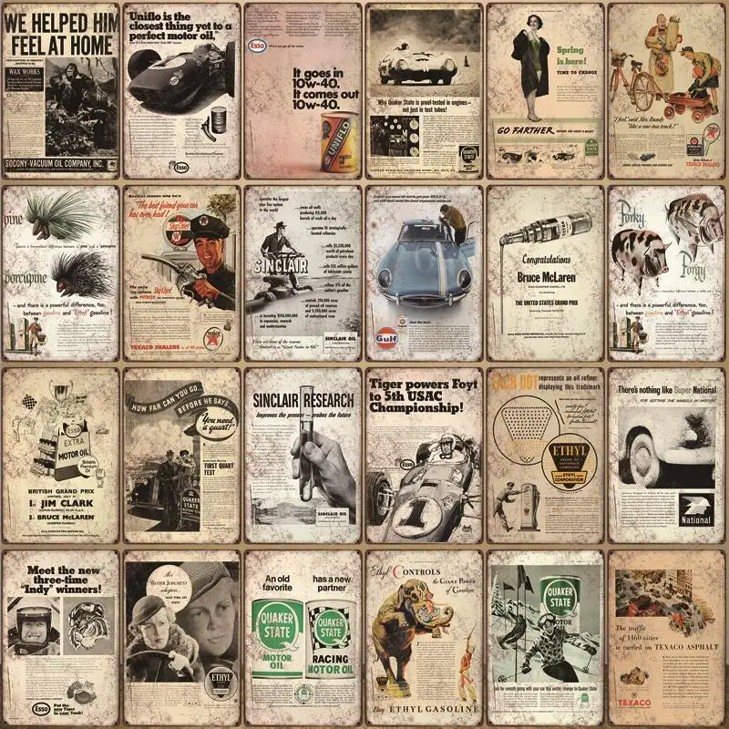 

Retro Tin Metal Sign Vintage Plate Wall Pub Home Art Decor Car Iron Poster Cuadros SA-7007