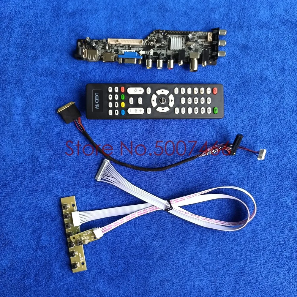 

Fit LTN156AT02-T01/W01/W02/W04 screen 1366*768 40 pin LVDS 3663 TV digital AV VGA USB DVB upgrade LCD drive board DIY Kit