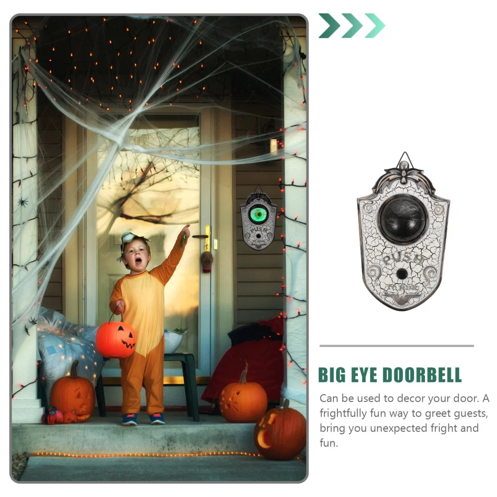 

1Pc Frightened Big Eye Doorbell Electric Sound Luminous Doorbell