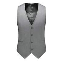 the new dress vests for men solid color single breasted slim fit mens suit vest male waistcoat gilet homme casual sleeveles 6xl