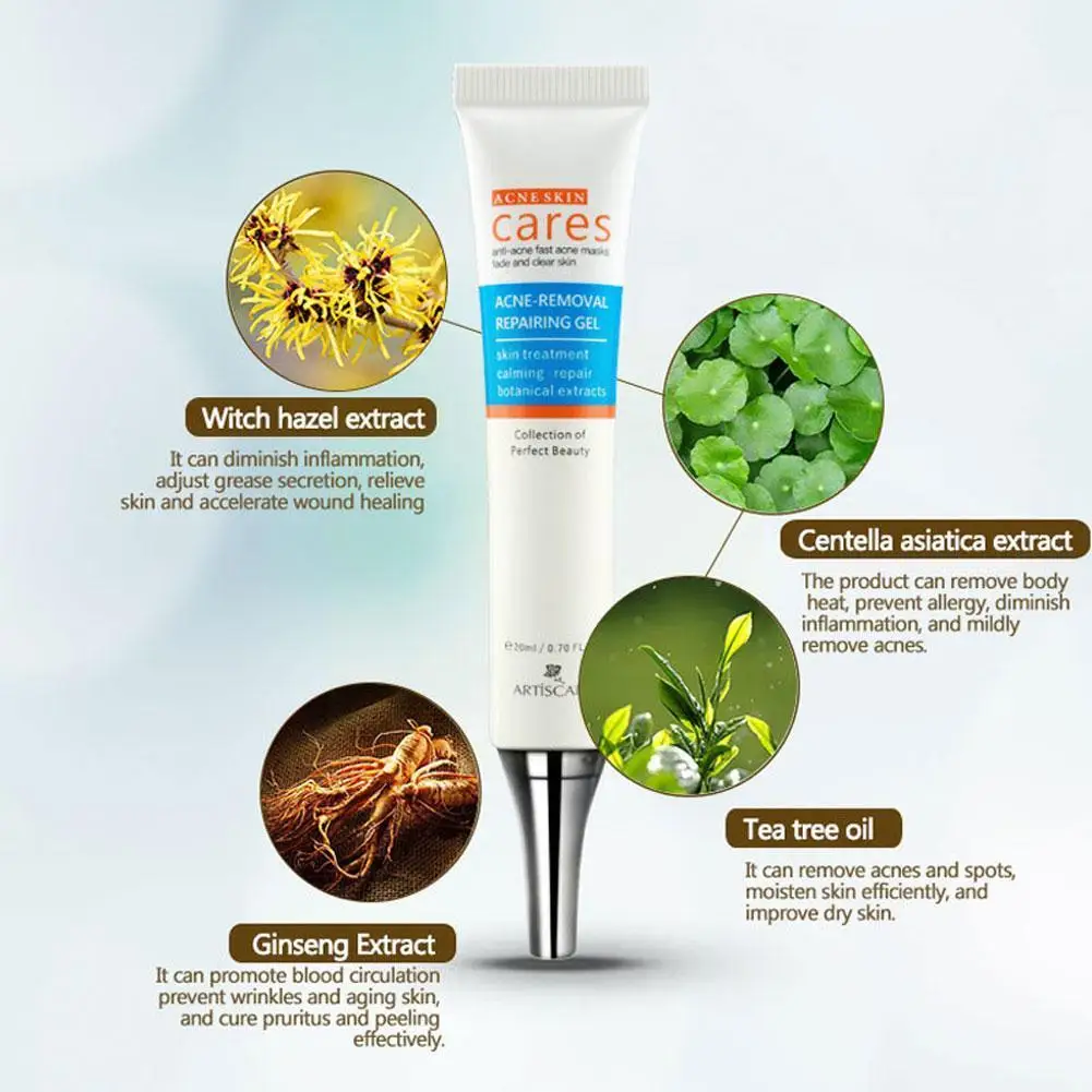 

20ml Effective Acne Removal Cream Anti-acne Repair Treatments Moisturizing Acne Acne Fade Face Gel Care Whitening Skin Spot W1N8