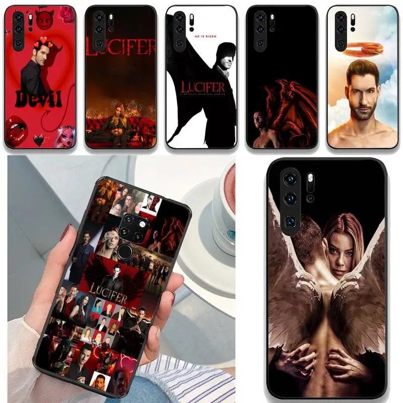 

Lucifer Devil Angel Phone Case For Huawei Mate 10 20 Lite Pro X Honor Play Y6 5 7 9 Prime 2018 2019 Cover