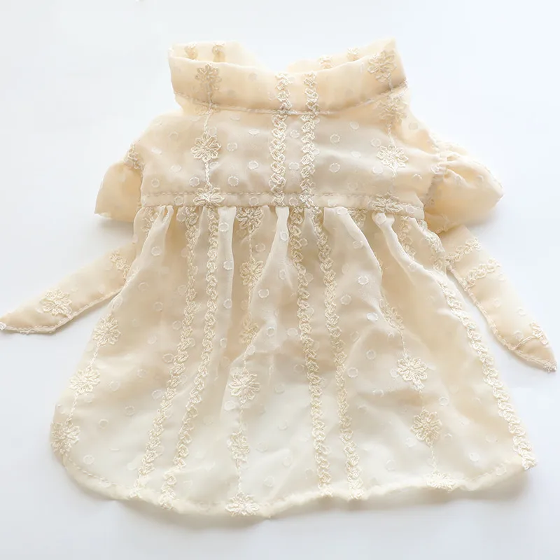 

2021 Summer Dog Dress Cat Puppy Skirt Princess Costumes Yorkshire Pomeranian maltese Poodle Bichon Schnauzer Clothing Dresses