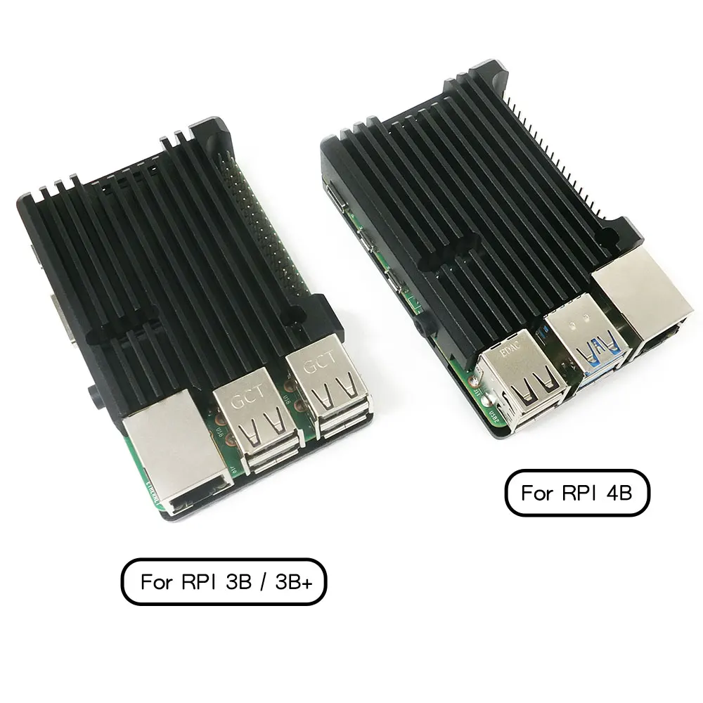 Алюминиевый Чехол для Raspberry Pi 4 пассивное охлаждение Allory металлический корпус 3