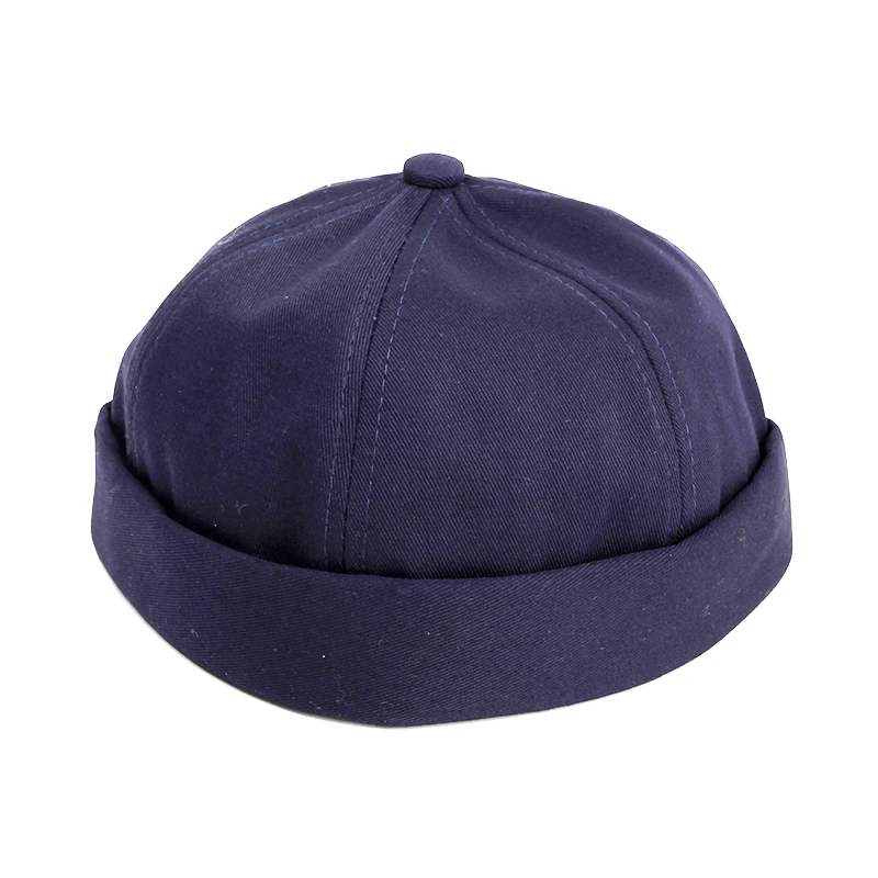 12 Pieces/Lot Men's Women's Solid Beanies Caps Docker Sailor Brimless Hat Rolled Cuff Harbour Hats Bulk Mix Colors Wholesale