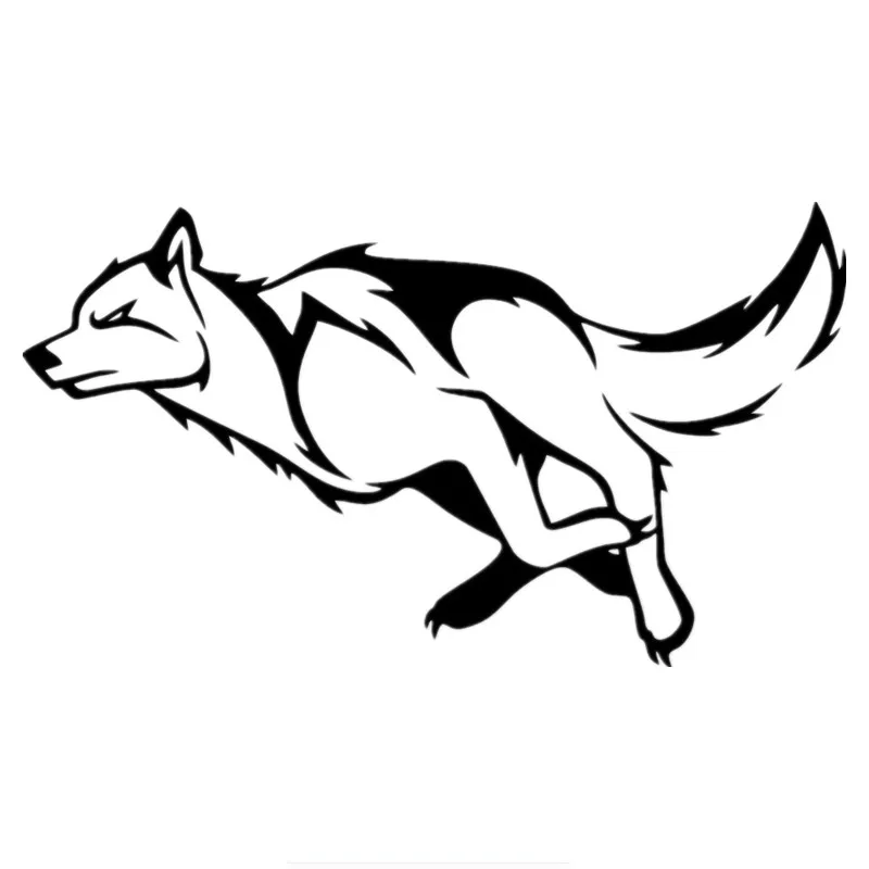 TGS 15 см Автомобильная наклейка волк бегущий авто наклейки|Наклейки на автомобиль|