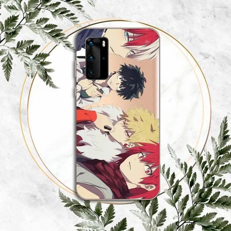 

Anime My Hero Academia Phone Case Clear Transparent for huawei honor P 40 30 20 lite Pro 10 i 8 9 x p smart 2019