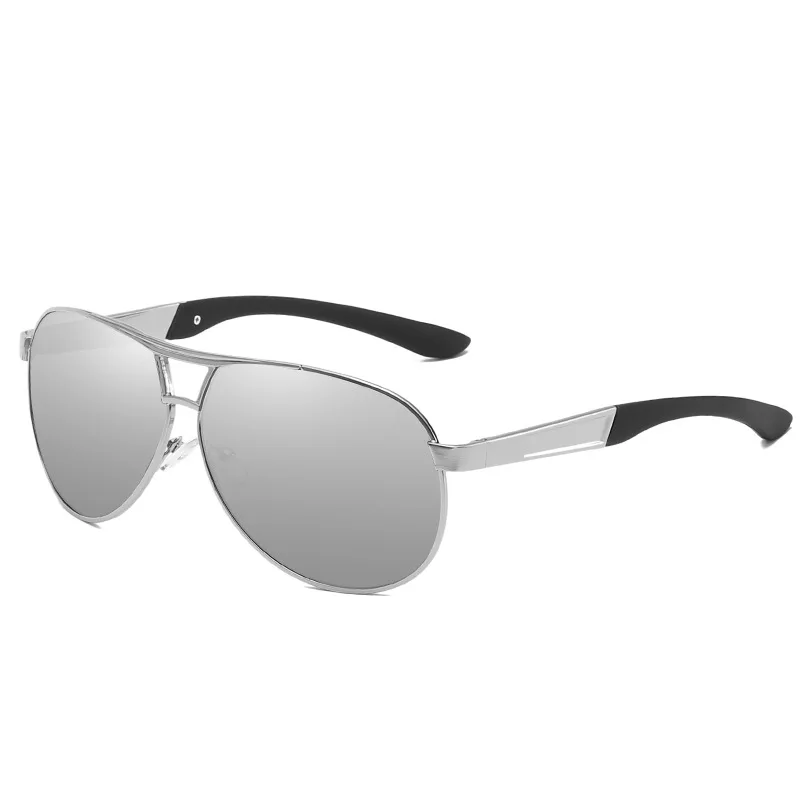 SILVER-MIRROR SILVER SIMPRECT пилотные очки Для Мужчин Поляризованные Вождения UV400 высокое качество Металлические солнцезащитные очки в стиле ретро люнет De Soleil Homme YJ0361 - Цвет линз: SILVER-MIRROR SILVER