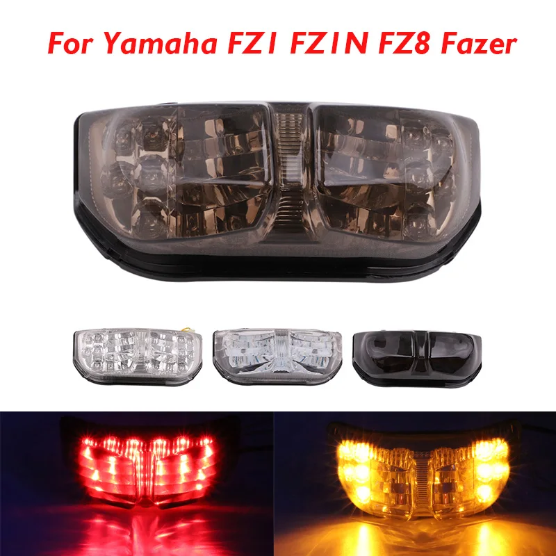 

Motorcycle for Yamaha FZ1 FZ1N FZ8 FZ8 Fazer LED Tail Light Indicator Stop Brake Rear Warning Turn Signal Lamps Taillights