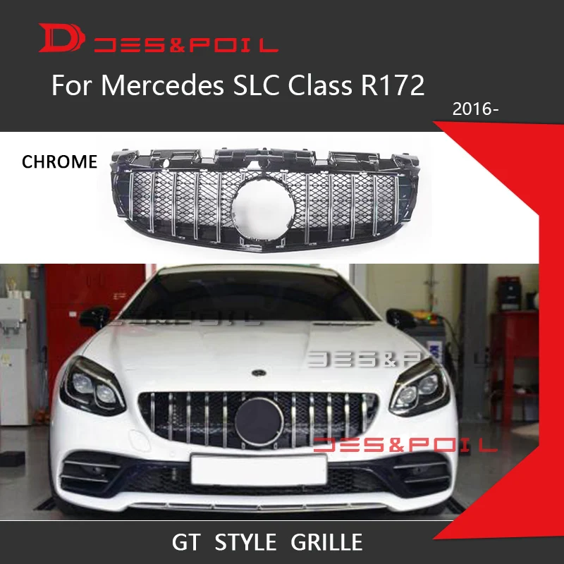 Решетка для Mercedes SLC Class GT R172 новый стиль автоматическая передняя Вертикальная