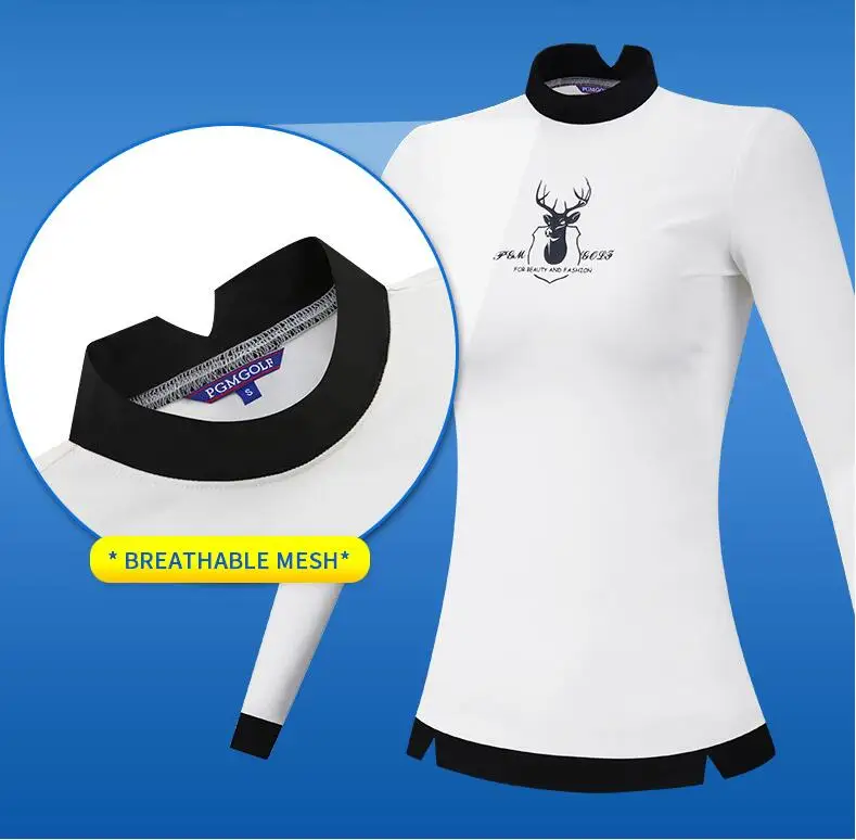 PGM Женская одежда для сна с длинными рукавами и принтом оленей печатных гольф